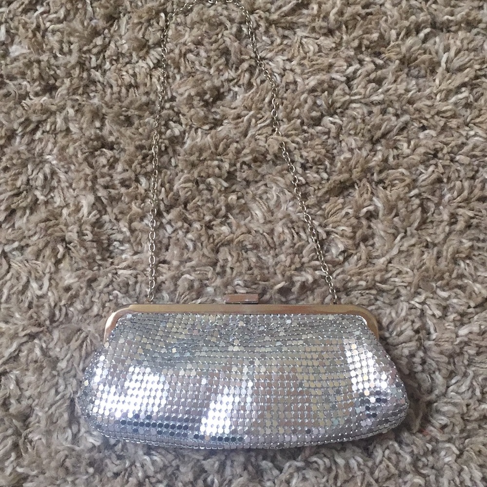 BRAND NEW Silver Sparkly small purse